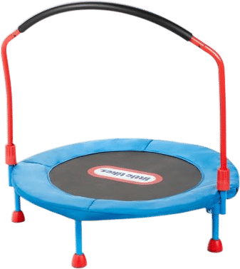 Little trampoline with a handle