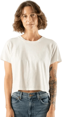 jungmaven cropped lorel tee