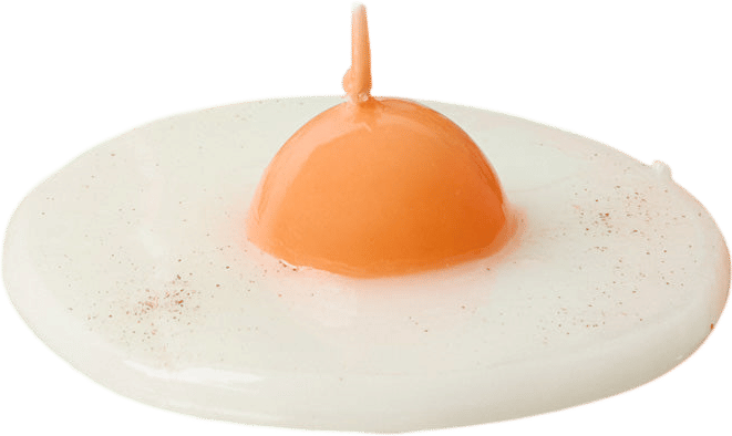 Merci Paris Fried Egg Candle