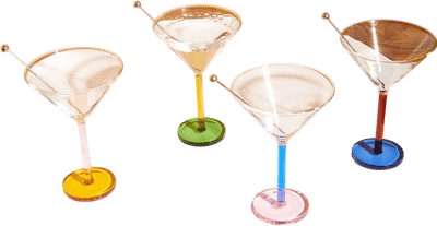 Piano Cocktail Glasses (Set of 4)