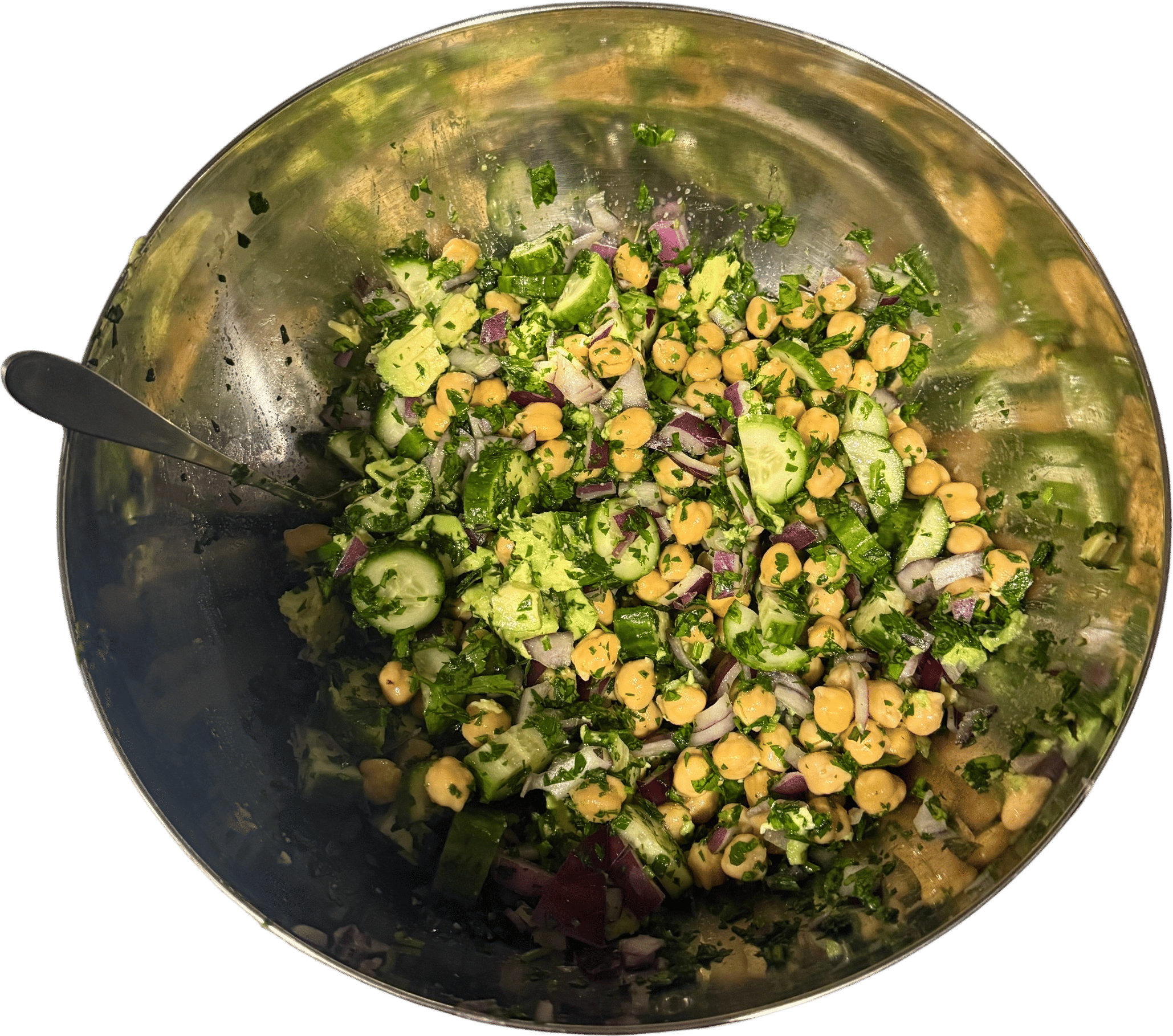 Chickpea, Cucumber, Avocado, and Lemon Salad Recipe