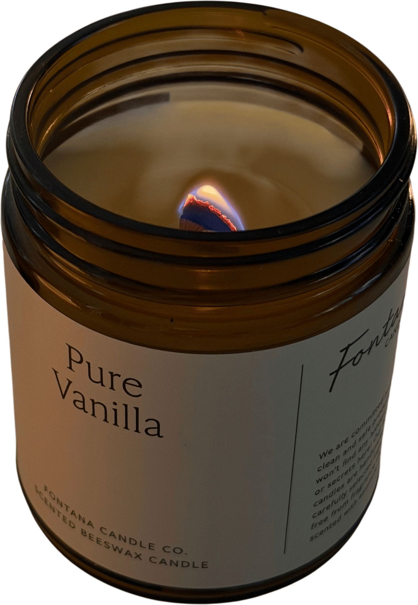 Pure Vanilla Beeswax & Essential Oil Jar Candle (Fontana Candle Co.)