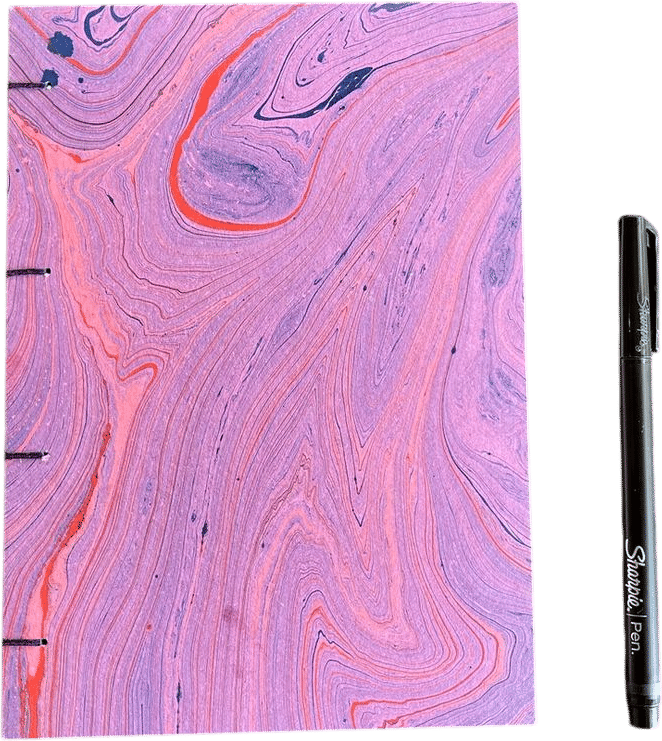Handmade Marbled Journal