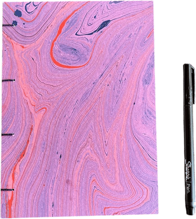 Handmade Marbled Journal