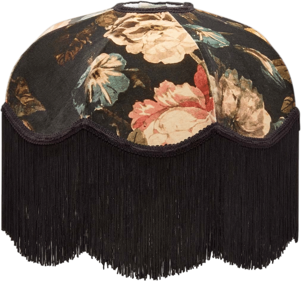 MIDNIGHT GARDEN Velvet Tilia Lampshade