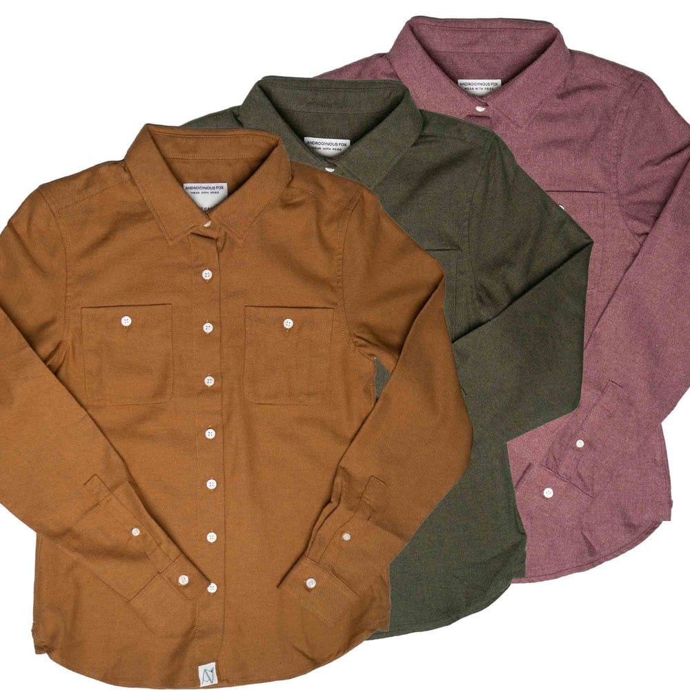 androgynous fox buttoned shirts