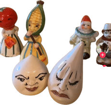 Queer salt and pepper shakers