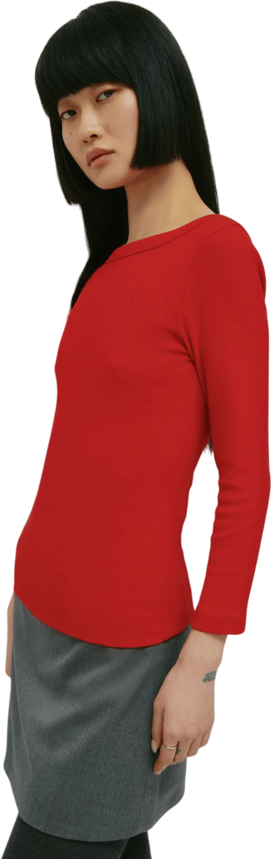 Boatneck 3/4 Sleeve Top