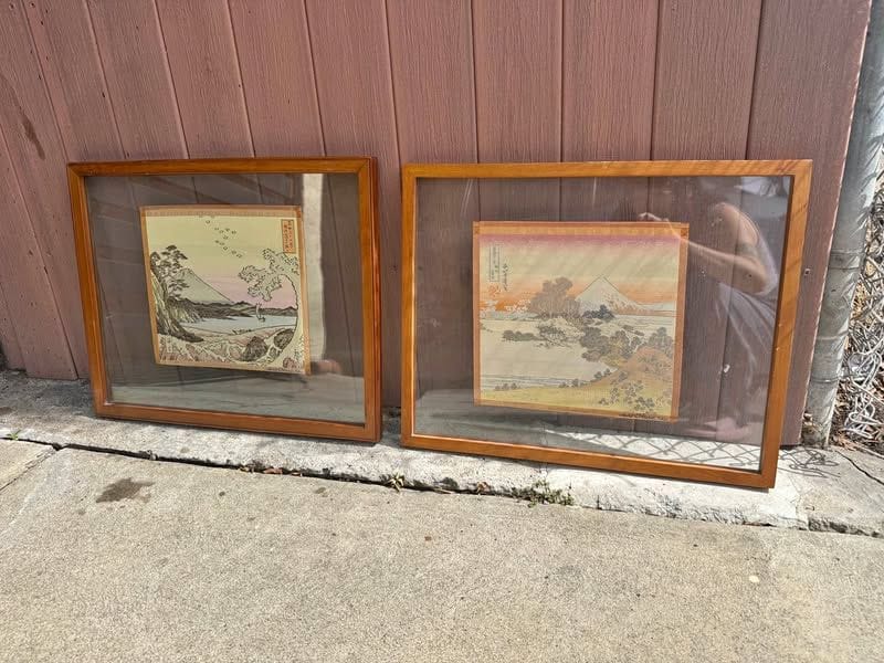 Set of 2 Japanese Textile Art