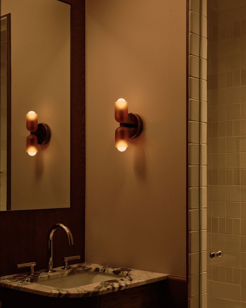 In Common With Chromatic Glass Up Down Sconce