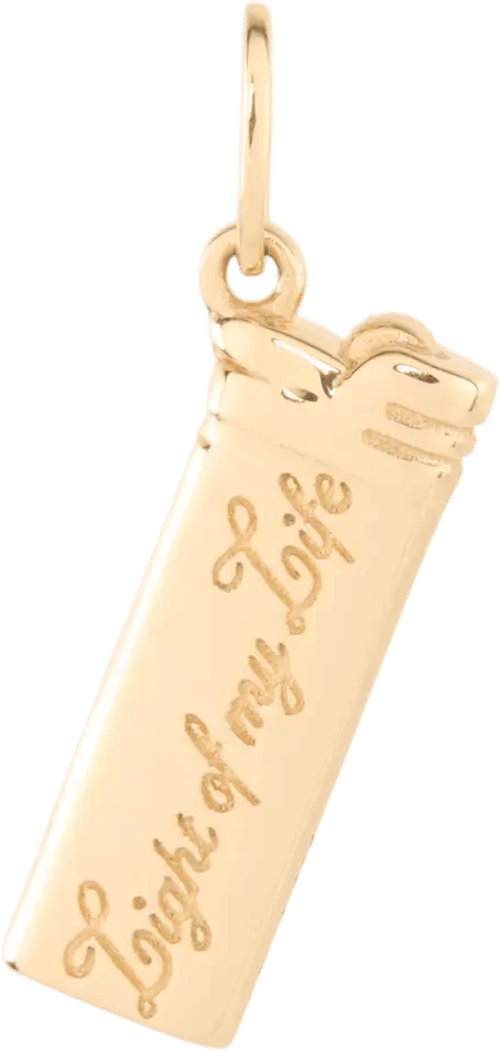 Light of My Life Lighter Charm, Gold