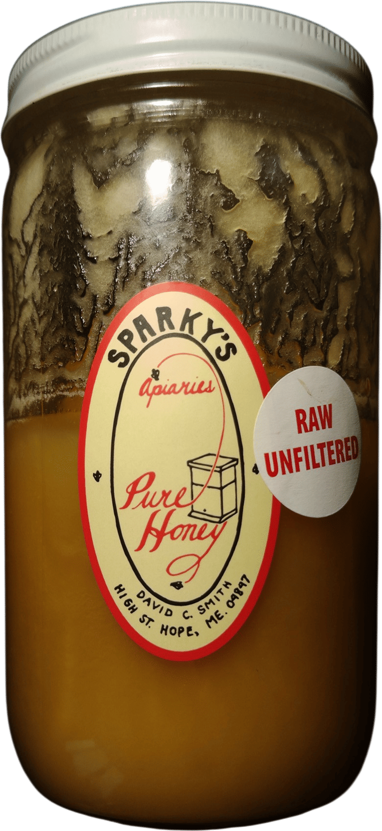 Jar of Raw Unfiltered Honey from Maine