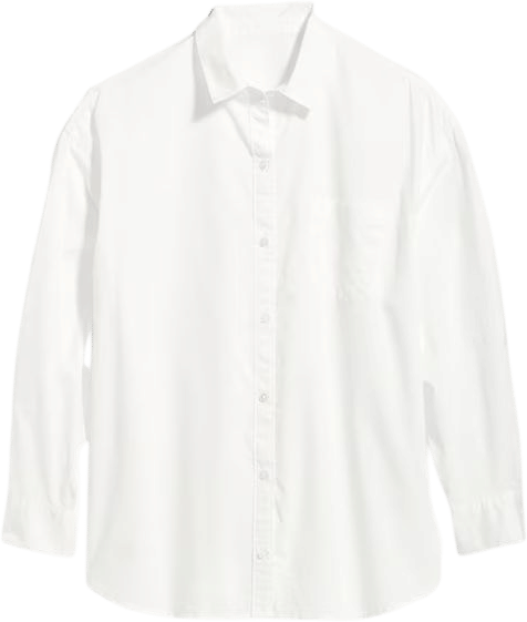 Oversized Button-Down Boyfriend Shirt | Old Navy