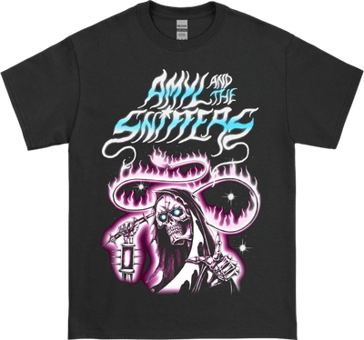 Amyl And The Sniffers Reaper Black T-Shirt