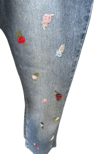 Embroidering your jeans