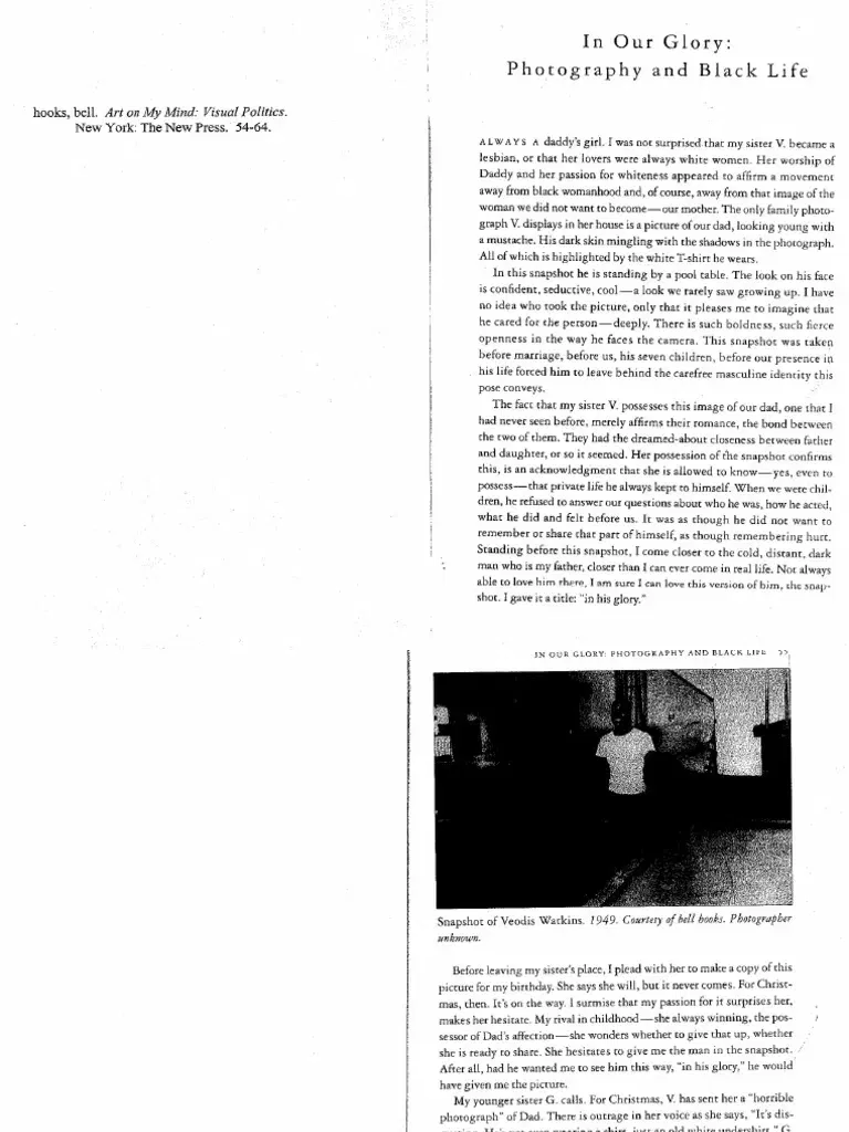 In Our Glory: Photography and Black Life (bell hooks)