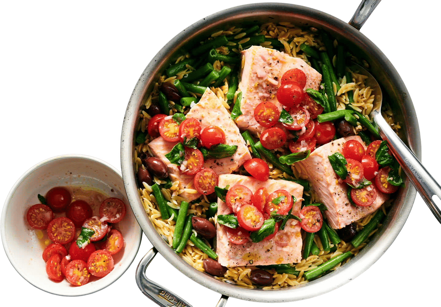 One-Pan Salmon Niçoise With Orzo (Ali Slagle)