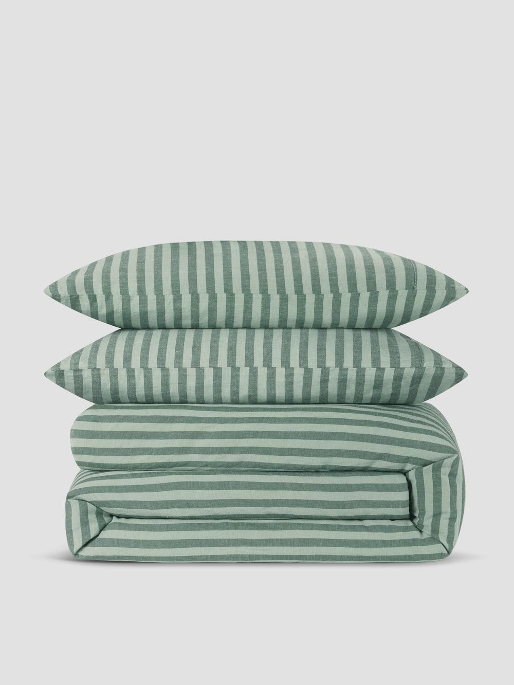 Pine Green Pembroke Stripe Duvet Set
