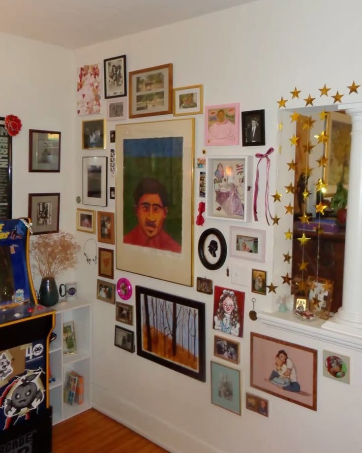 Gallery wall collage style