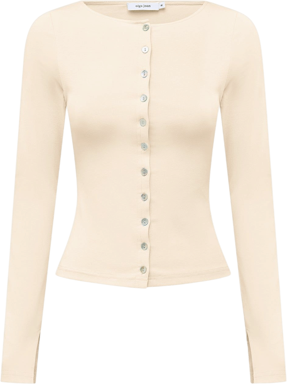 Olga Joan Button Through Top