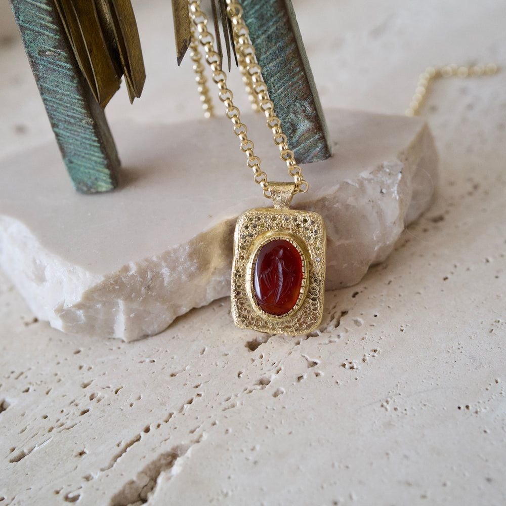Italian Intaglio Necklace