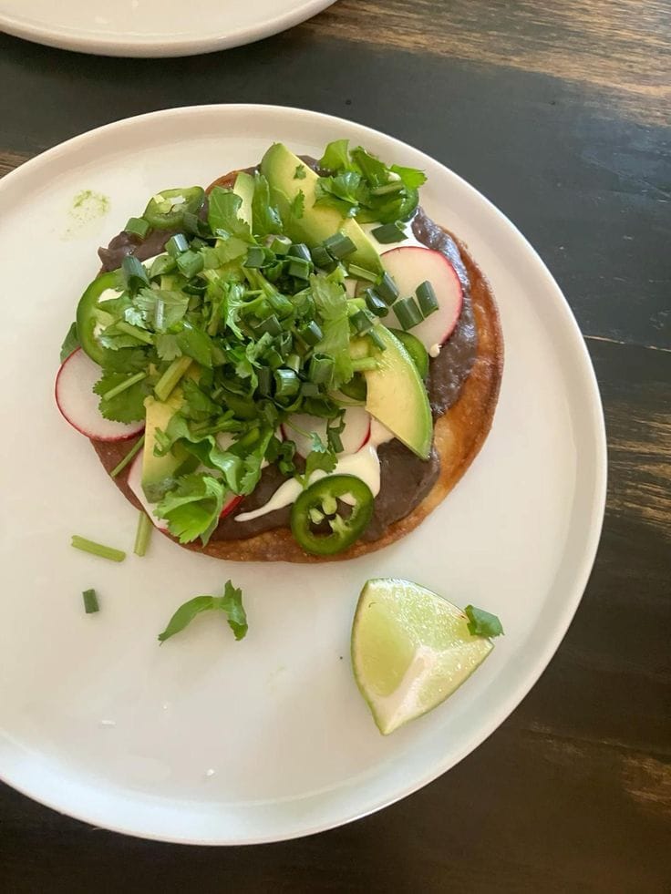 Black Bean Tostadas