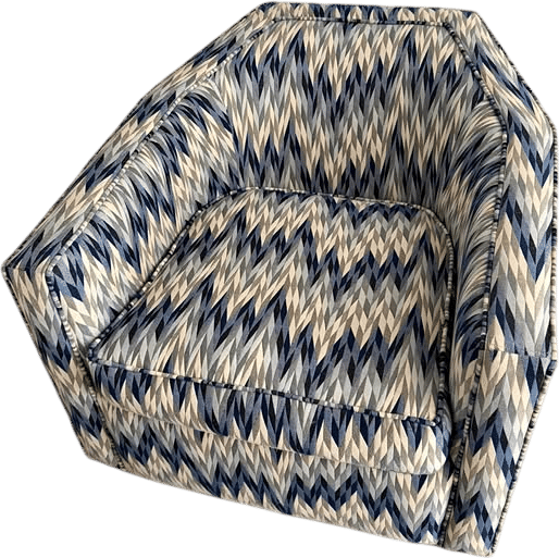 Geometric Pattern Armchair
