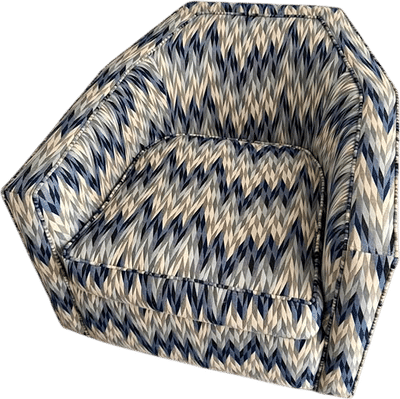 Geometric Pattern Armchair