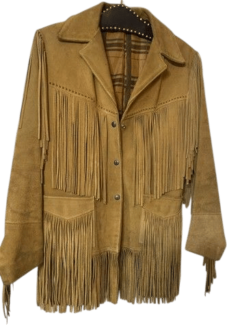 Vintage Suede Fringe Jacket Size 12