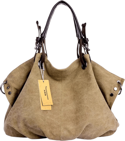Canvas Messenger Crossbody Bag