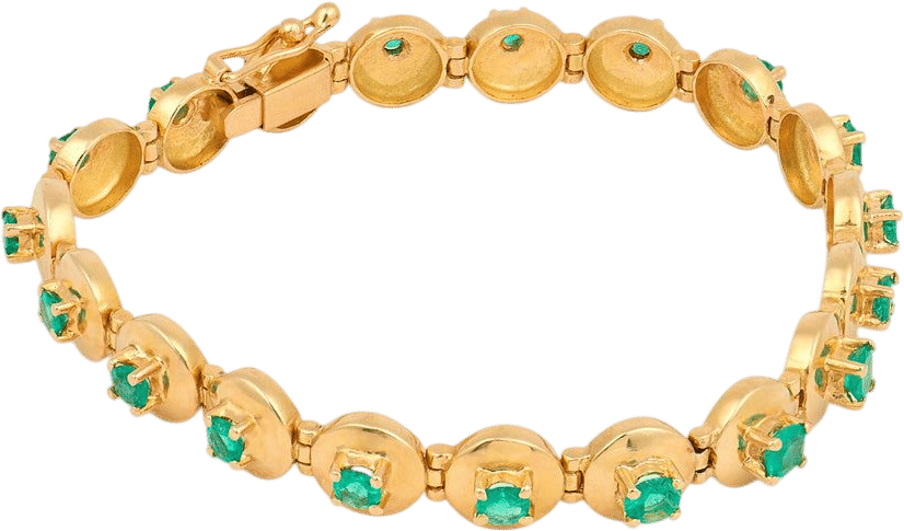 Vintage Jack Weir & Sons 2.00 ct Emerald Bracelet