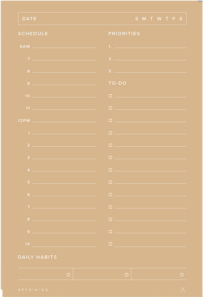 Daily Task Pad