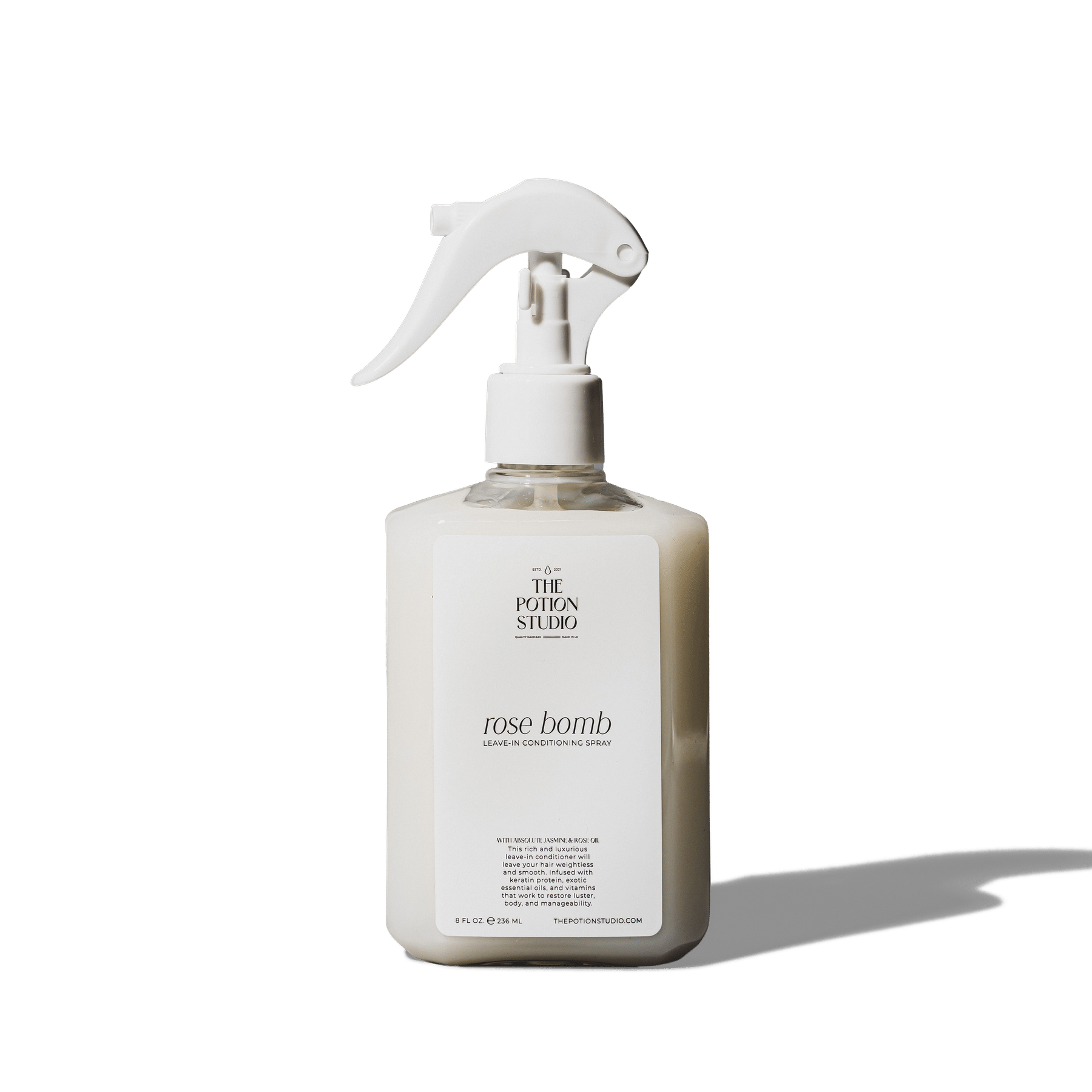 rose bomb leave-in conditioner by The Potion Studio