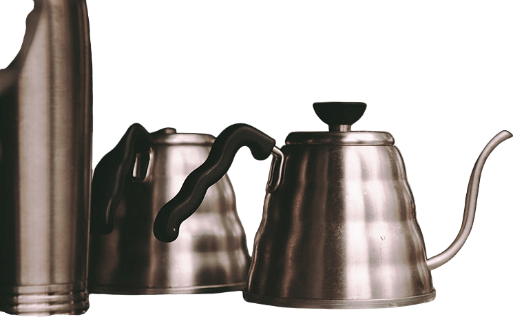 Using a kettle!