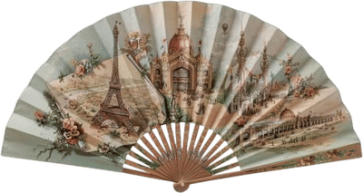Souvenir de l'Exposition Universelle Paris 1889 Fan