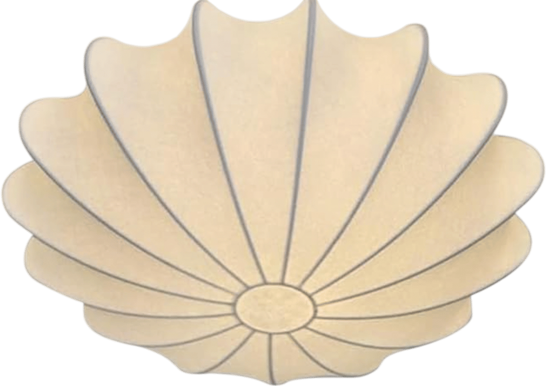 Japanese Silk Flush Mount Ceiling Light