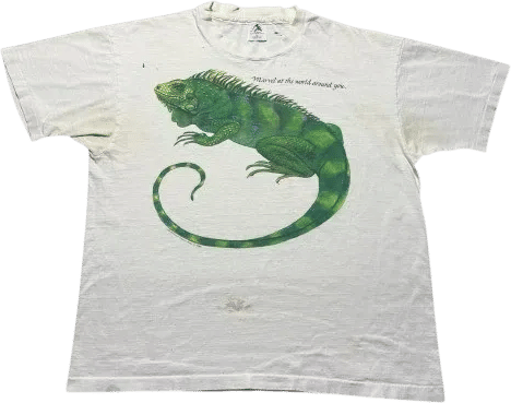 Vintage 1992 Jim Morris Iguana Nature Shirt