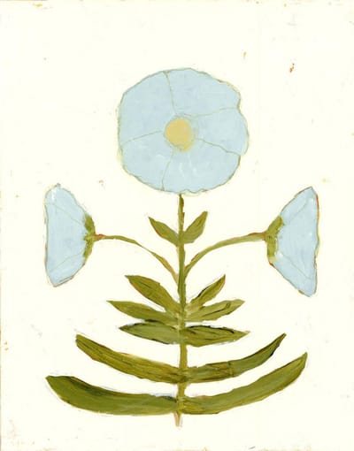 Jaipur Botanical in Cornflower Art Print