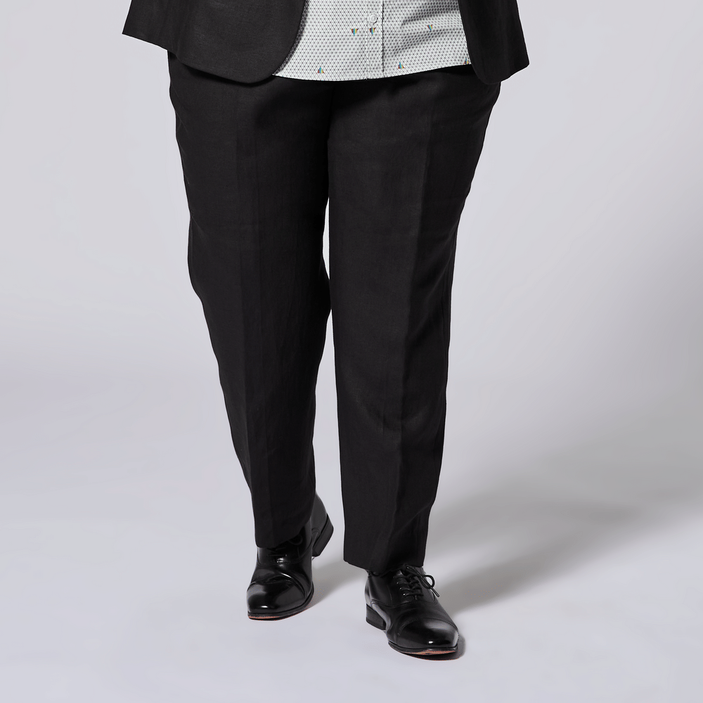 kirrin finch | finch linen dress trouser (black)
