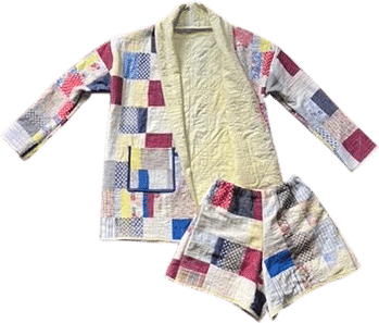 Faded Square Robe Coat + Short Set (christina danaee)