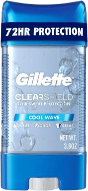 Gillette Clear Gel Men's Deodorant - Cool Wave - 3.8oz
