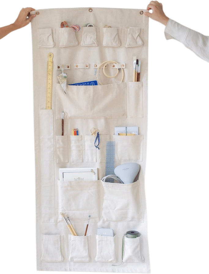 The Floral Society Canvas Wall Organizer
