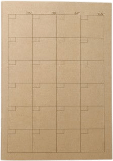 Monthly Scheduler Notebook