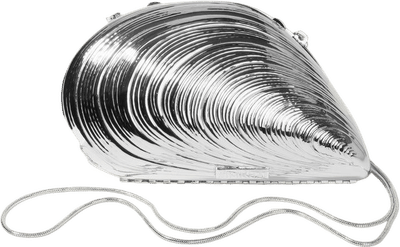 Bridget Metal Oyster Clutch