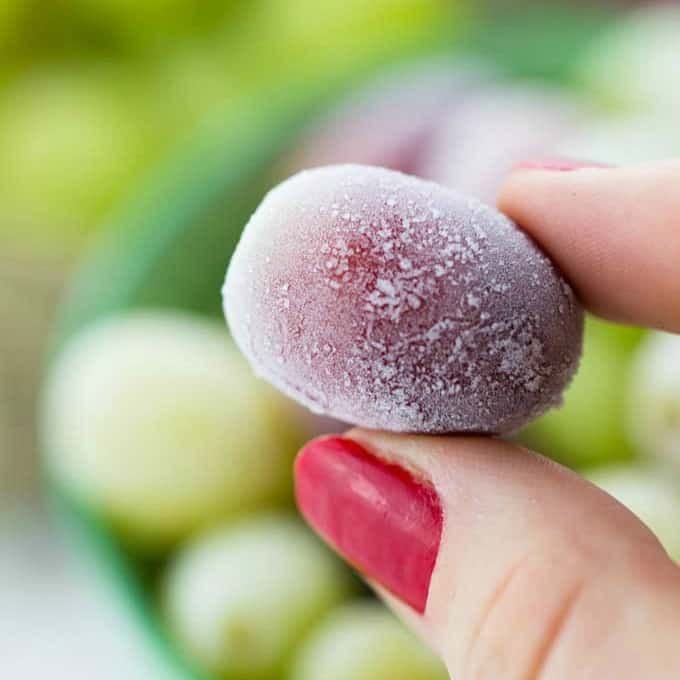 frozen grapes