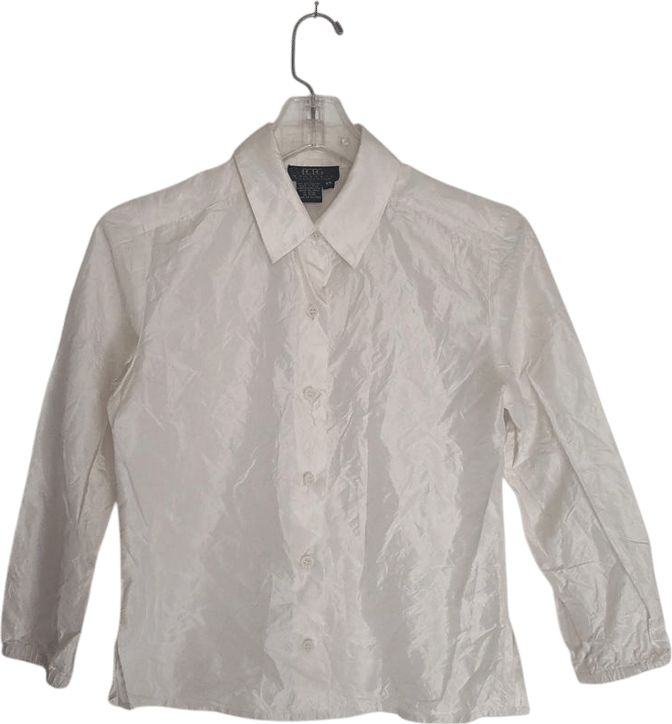 BCBGMAXAZRIA Wrinkled Long-Sleeve Blouse