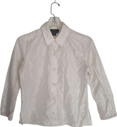 BCBGMAXAZRIA Wrinkled Long-Sleeve Blouse