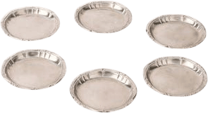 Set of 6 Stainless Steel Coasters - Alessi