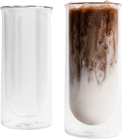 FLUR Iced Coffee Glasses