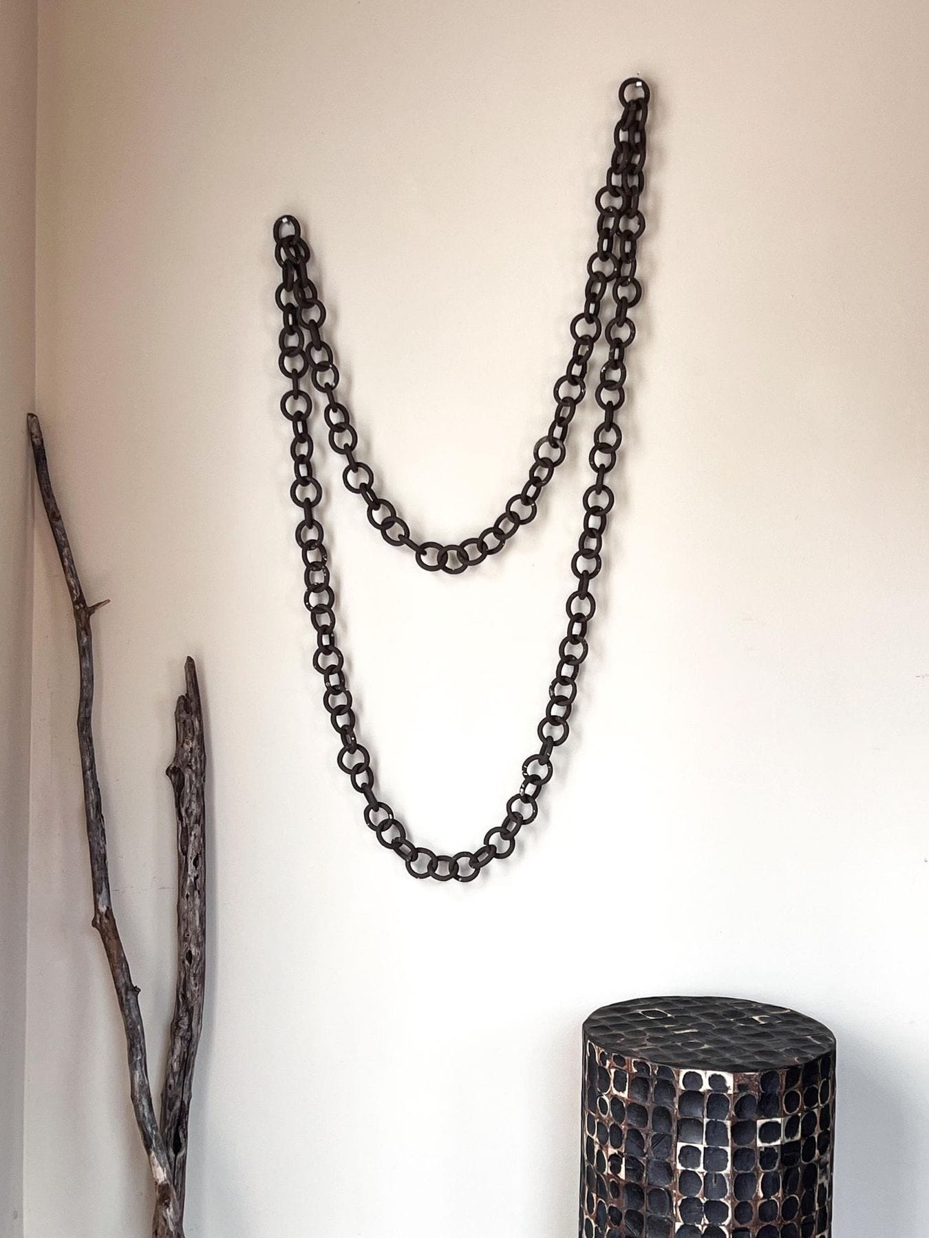 Stoneware Chain Sculpture